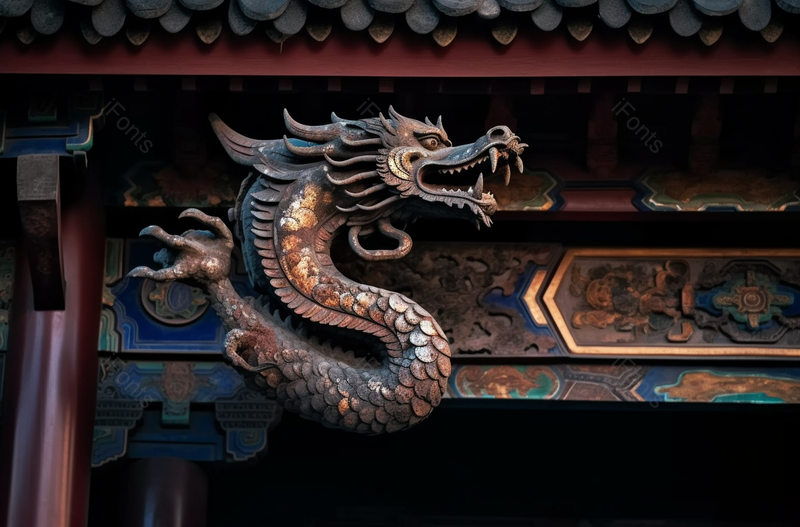 太原晋祠龙形雕刻古建筑摄影,高清,摄影图,摄影图片,图片大全,摄影图免费下载